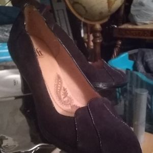 sofft  brown  suede  pumps   7M